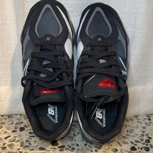 New Balance Black and Gray Kids Sneakers